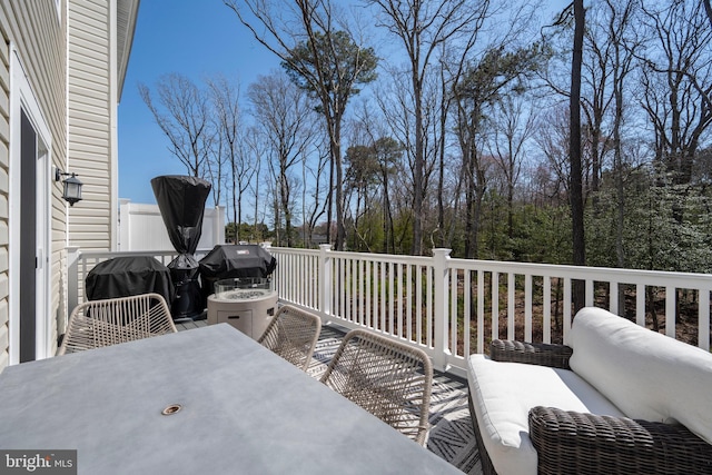 12455 Sea Oaks Ln Unit 4, Berlin, MD 21811 - view of patio / terrace with an outdoor living space and a grill