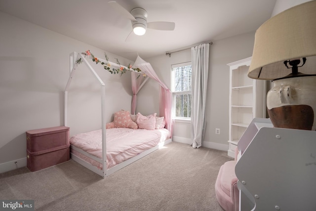 12455 Sea Oaks Ln Unit 4, Berlin, MD 21811 - bedroom featuring carpet flooring, baseboards, and ceiling fan