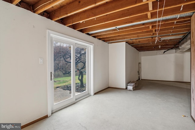 28 Beech Hill Dr, Newark, DE 19711 - basement with baseboards