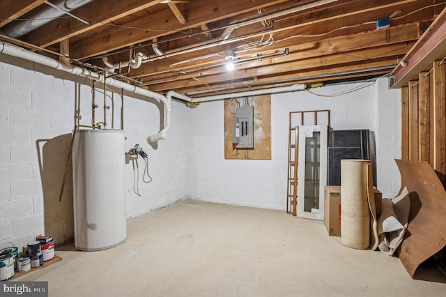 28 Beech Hill Dr, Newark, DE 19711 - unfinished below grade area with electric panel and gas water heater