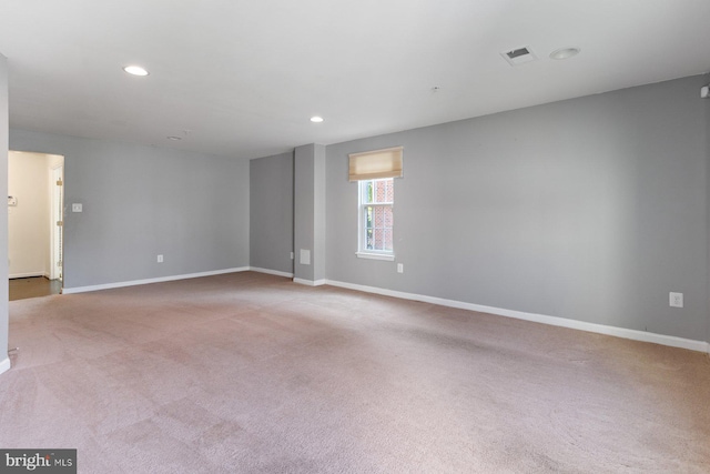 5542 Peanuts Ln, Waldorf, MD 20602 - carpeted empty room with recessed lighting, baseboards, and visible vents