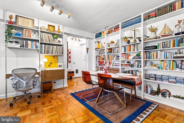office with baseboards