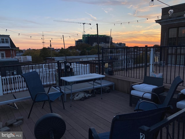 view of wooden terrace