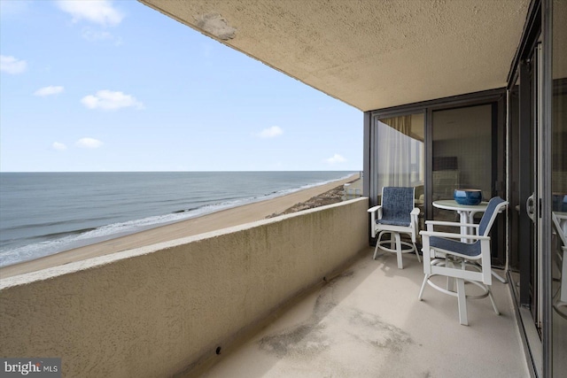 8500 Coastal Hwy Unit 805, Ocean City, MD 21842 - balcony featuring a water view and a beach view