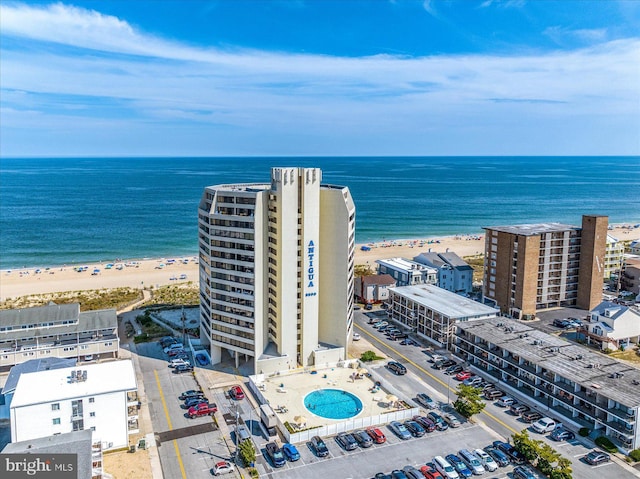 8500 Coastal Hwy Unit 805, Ocean City, MD 21842 - birds eye view of property with a water view and a view of the beach