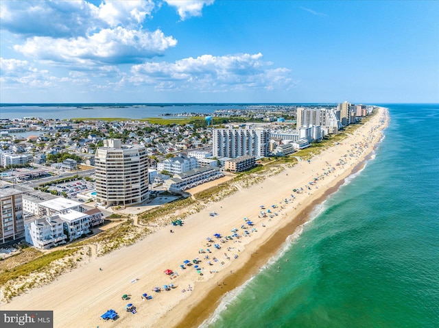 8500 Coastal Hwy Unit 805, Ocean City, MD 21842 - birds eye view of property with a water view, a view of the beach, and a city view
