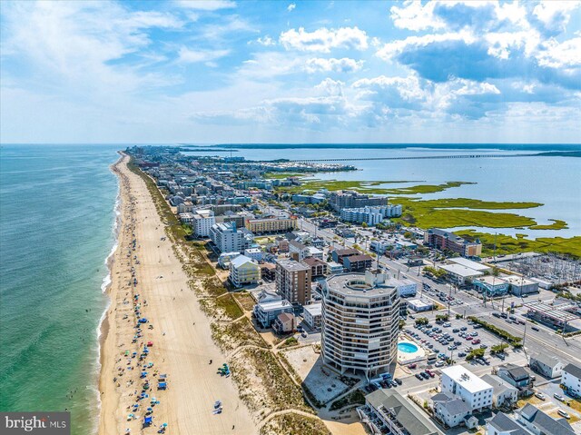 8500 Coastal Hwy Unit 805, Ocean City, MD 21842 - bird's eye view featuring a beach view and a water view
