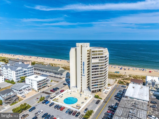 8500 Coastal Hwy Unit 805, Ocean City, MD 21842 - bird's eye view with a water view and a view of the beach