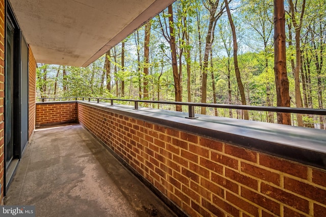 view of balcony
