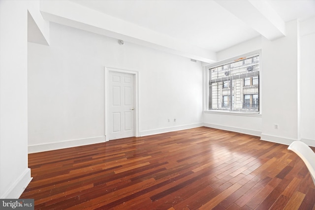 1500 Chestnut St Unit 15H, Philadelphia, PA 19102 - spare room with wood-type flooring, visible vents, and baseboards