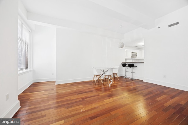 1500 Chestnut St Unit 15H, Philadelphia, PA 19102 - interior space with baseboards, wood-type flooring, and visible vents