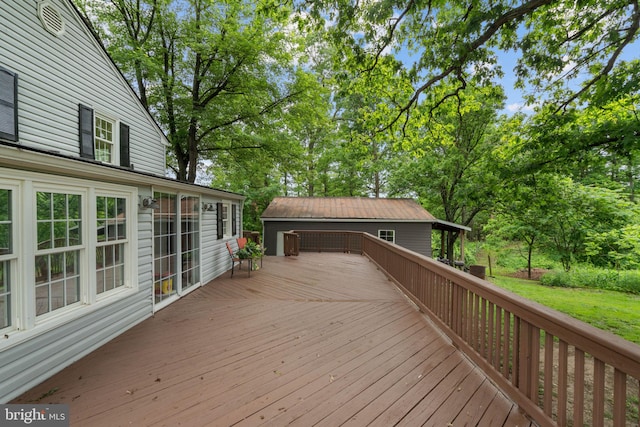 669 Dicks Hollow Rd, Winchester, VA 22603 - deck featuring view of scattered trees