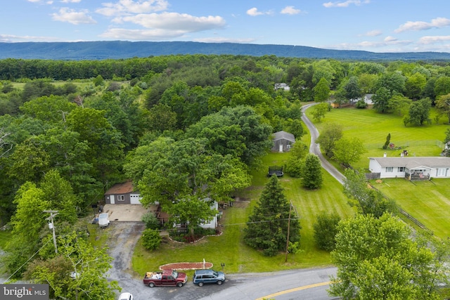 669 Dicks Hollow Rd, Winchester, VA 22603 - bird's eye view of a heavily wooded area and mountains