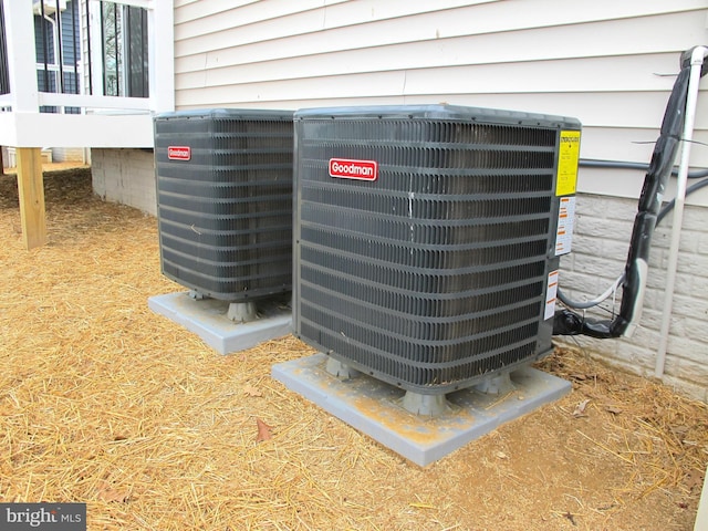 exterior details with central AC unit