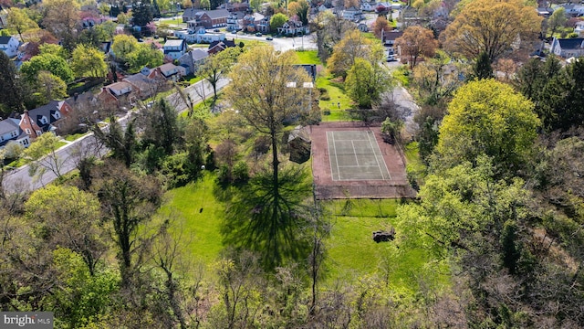 drone / aerial view featuring a residential view