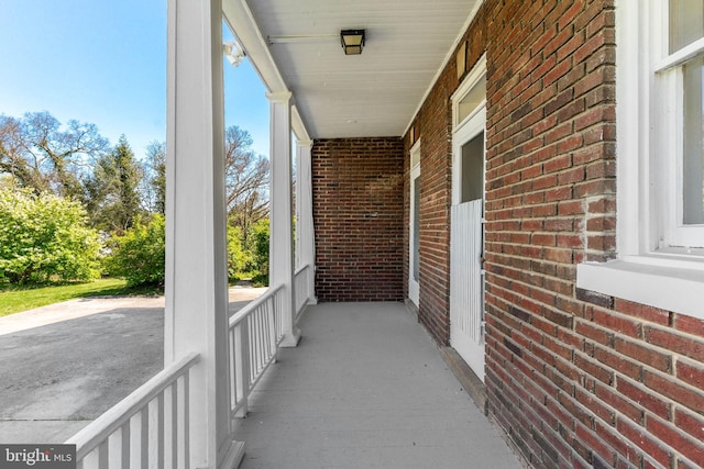 exterior space featuring a porch