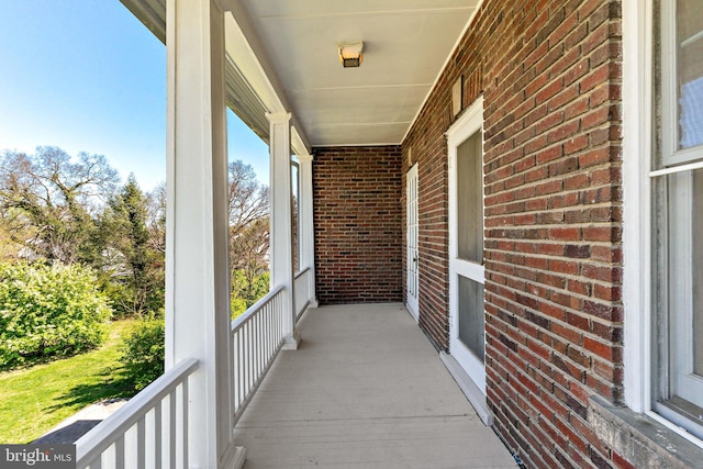 balcony with a porch