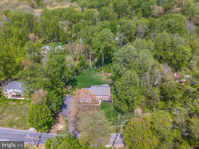 875 Brintons Bridge Rd, West Chester, PA 19382 - birds eye view of property featuring a view of trees
