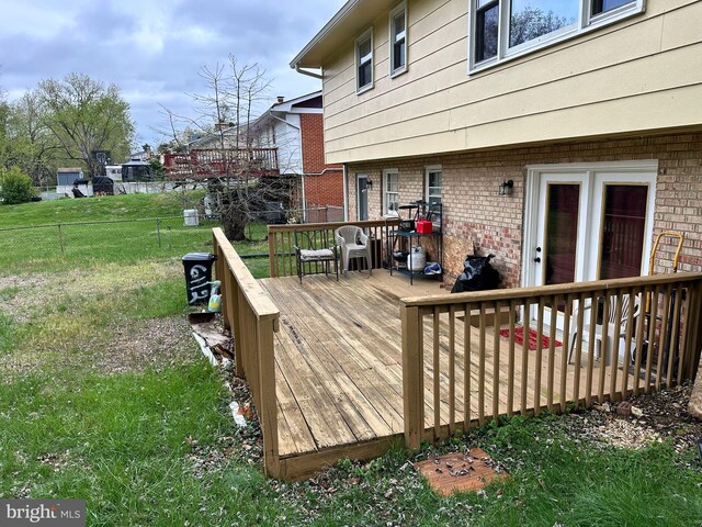 6112 Armor Dr, Clinton, MD 20735 - view of wooden deck