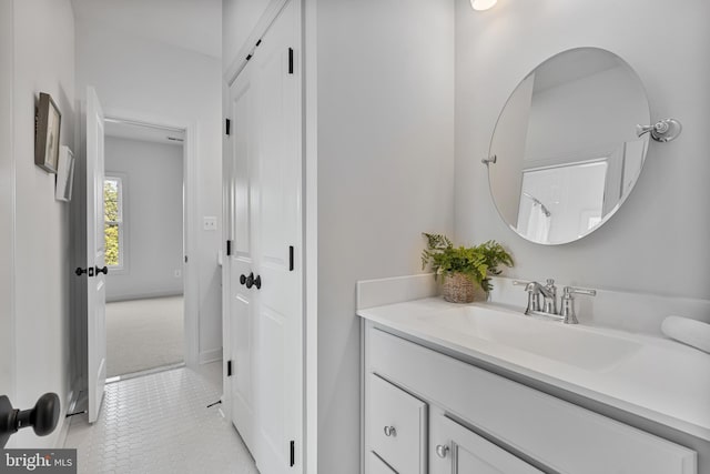 4950 34th St N, Arlington, VA 22207 - bathroom with vanity and tile patterned floors
