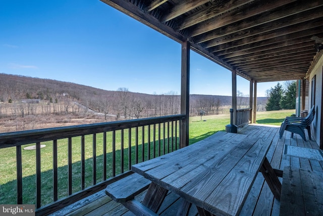 134 Highland Ave, Accident, MD 21520 - deck with a yard