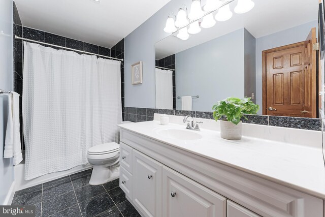 142 N French St, Alexandria, VA 22304 - full bath featuring toilet, vanity, and tile patterned floors