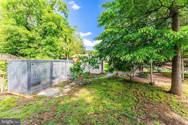 142 N French St, Alexandria, VA 22304 - view of yard featuring an outbuilding