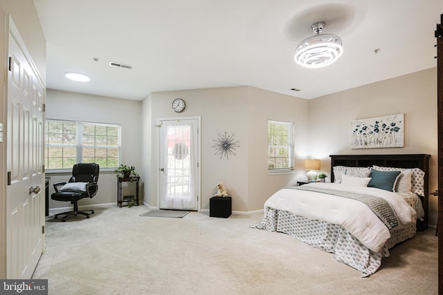6129 White Marble Ct, Clarksville, MD 21029 - carpeted bedroom featuring baseboards, multiple windows, and visible vents