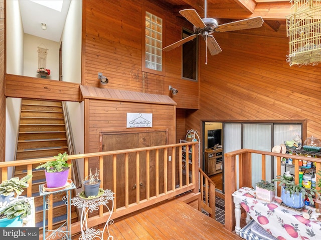 10334 Harp Rd, Walkersville, MD 21793 - interior space with a ceiling fan