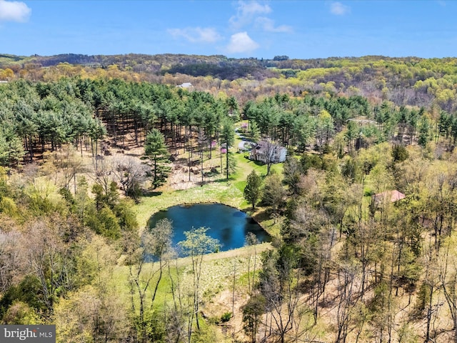 10334 Harp Rd, Walkersville, MD 21793 - aerial view with a view of trees and a water view
