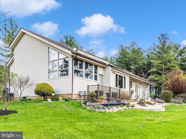 10334 Harp Rd, Walkersville, MD 21793 - rear view of property with a yard
