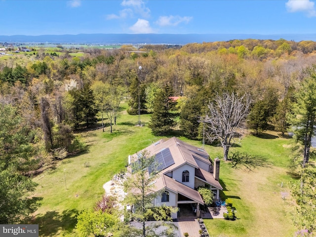 10334 Harp Rd, Walkersville, MD 21793 - birds eye view of property featuring a forest view