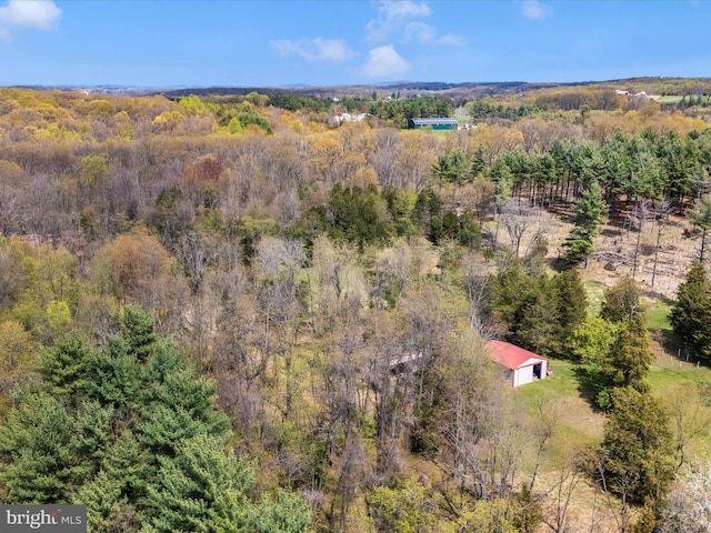 10334 Harp Rd, Walkersville, MD 21793 - aerial view with a forest view