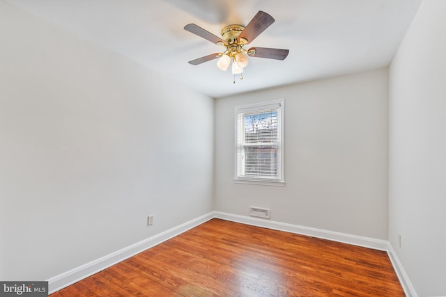 4720 Kimberleigh Rd, Baltimore, MD 21212 - unfurnished room with visible vents, baseboards, and wood finished floors