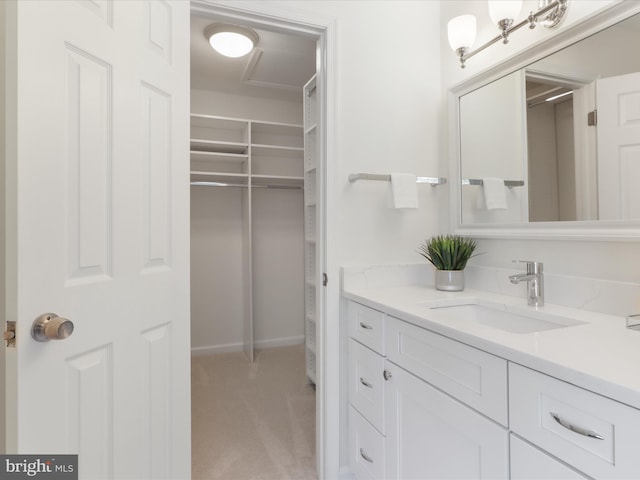 bathroom with vanity