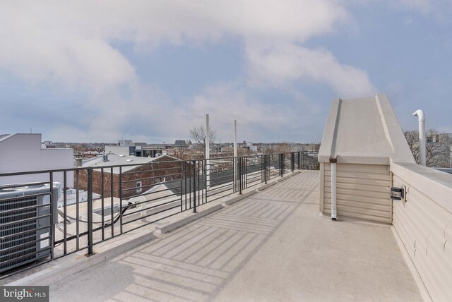 1256 S 27th St, Philadelphia, PA 19146 - view of patio / terrace featuring central AC unit and a balcony