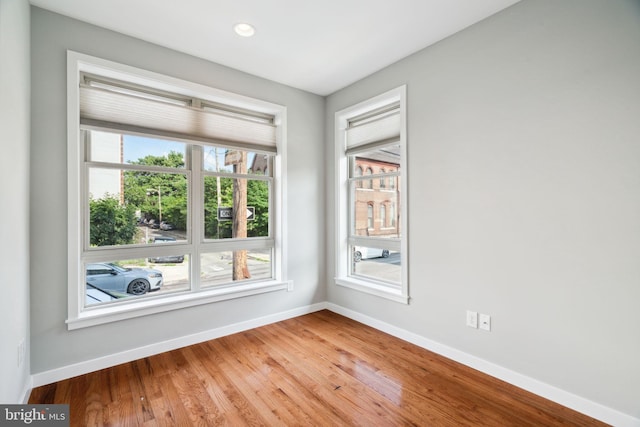 1256 S 27th St, Philadelphia, PA 19146 - unfurnished room featuring light wood finished floors, baseboards, and recessed lighting
