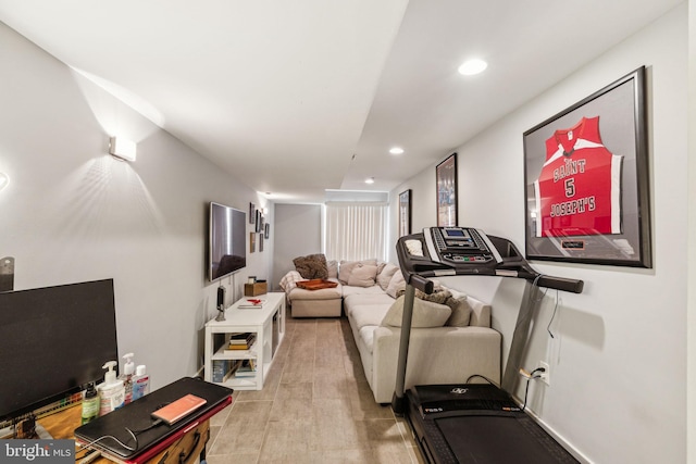 2512 Collins St, Philadelphia, PA 19125 - exercise room featuring recessed lighting