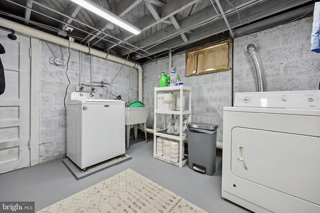 6 Birkshire Rd, Hamilton, NJ 08619 - laundry room with washing machine and clothes dryer and laundry area