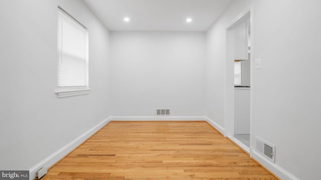 5011 37th Ave, Hyattsville, MD 20782 - spare room featuring recessed lighting, visible vents, baseboards, and wood finished floors