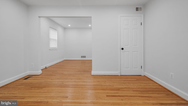 5011 37th Ave, Hyattsville, MD 20782 - spare room featuring visible vents, baseboards, and light wood-type flooring