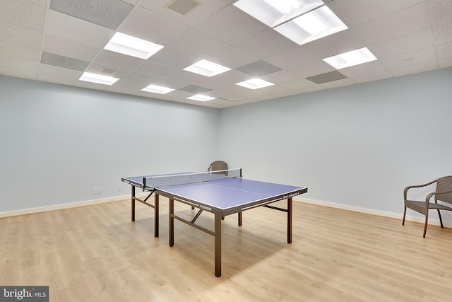 5600 Wisconsin Ave Unit 1-302, Chevy Chase, MD 20815 - playroom with light wood-style floors and a drop ceiling