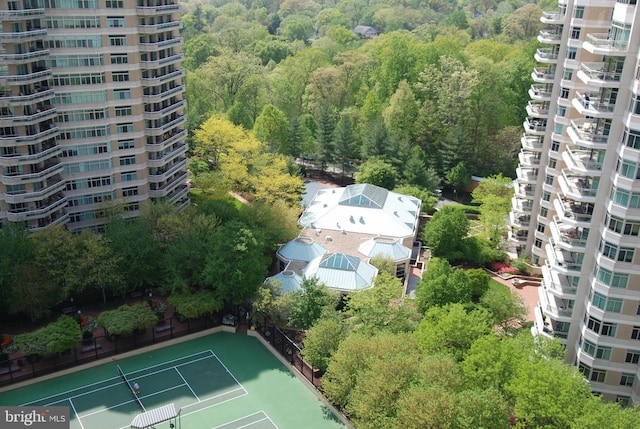 5600 Wisconsin Ave Unit 1-302, Chevy Chase, MD 20815 - bird's eye view with a view of trees
