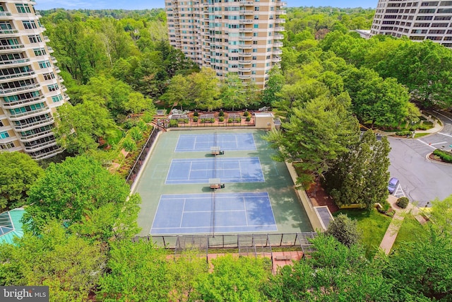 5600 Wisconsin Ave Unit 1-302, Chevy Chase, MD 20815 - view of tennis court featuring fence
