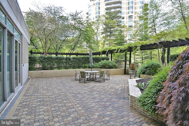 5600 Wisconsin Ave Unit 1-302, Chevy Chase, MD 20815 - view of patio with outdoor dining area