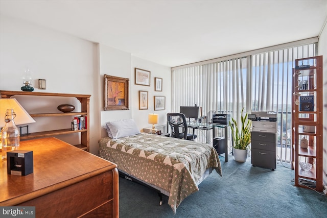 3333 University Blvd W Unit 1102, Kensington, MD 20895 - carpeted bedroom with an office area