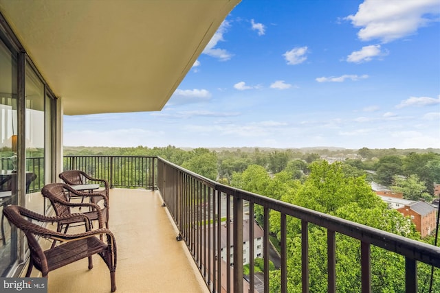 3333 University Blvd W Unit 1102, Kensington, MD 20895 - balcony with a wooded view