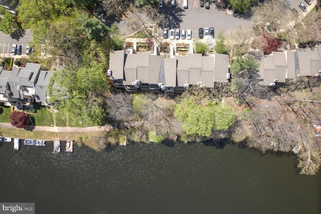 11116 Boathouse Ct Unit 93, Reston, VA 20191 - aerial view of property and surrounding area with a large body of water and nearby suburban area