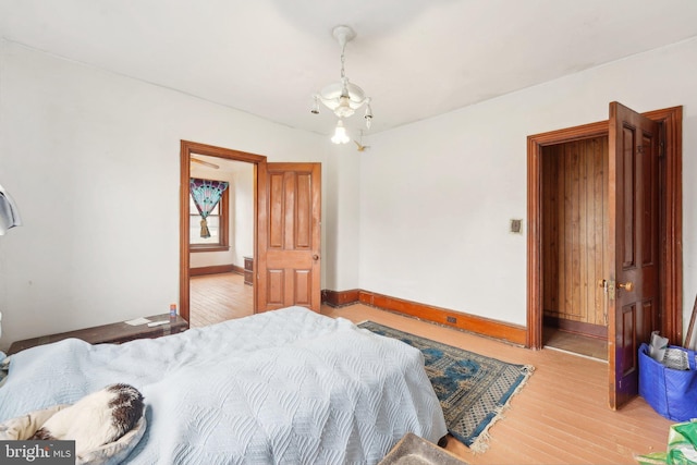 71 N 7th St, Easton, PA 18042 - bedroom featuring baseboards and light wood finished floors