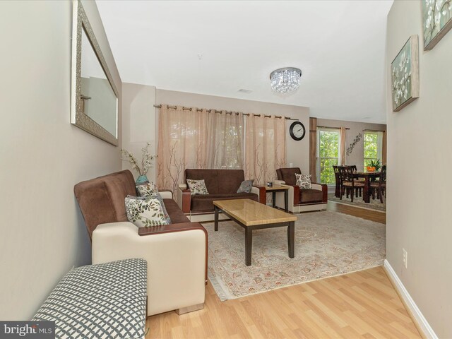 353 Fallsgrove Dr Unit 51, Rockville, MD 20850 - living area with baseboards and wood finished floors